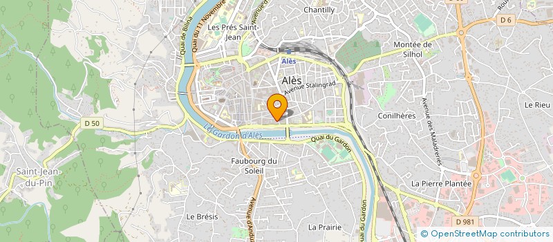 localisation de l'entreprise MONSIEUR FRANCOIS CHAUVEAU  ALES