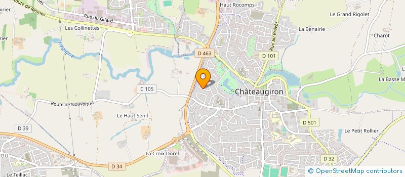 localisation de l'entreprise MONSIEUR FRANCOIS CHAUVEL  CHATEAUGIRON