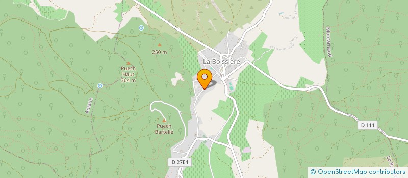 localisation de l'entreprise MONSIEUR FRANCOIS CHAUVET  LA BOISSIERE