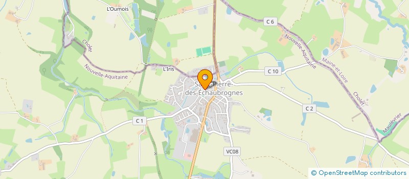 localisation de l'entreprise MONSIEUR FRANCOIS CHAUVET  SAINT-PIERRE-DES-ECHAUBROGNES