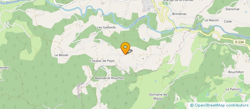 localisation de l'entreprise MONSIEUR FRANCOIS CHAUVIN  SAINT-FELICIEN