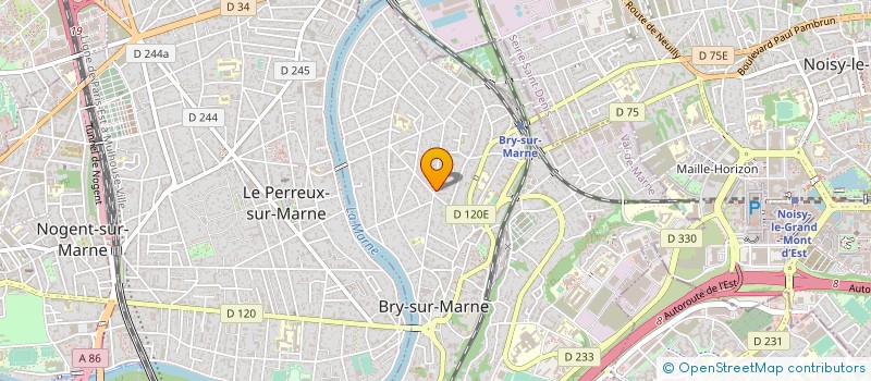 localisation de l'entreprise MONSIEUR FRANCOIS CHAUX  BRY-SUR-MARNE