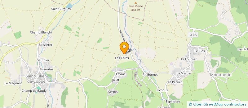 localisation de l'entreprise MONSIEUR FRANCOIS CHAVAROT  SAINT-JULIEN-DE-COPPEL