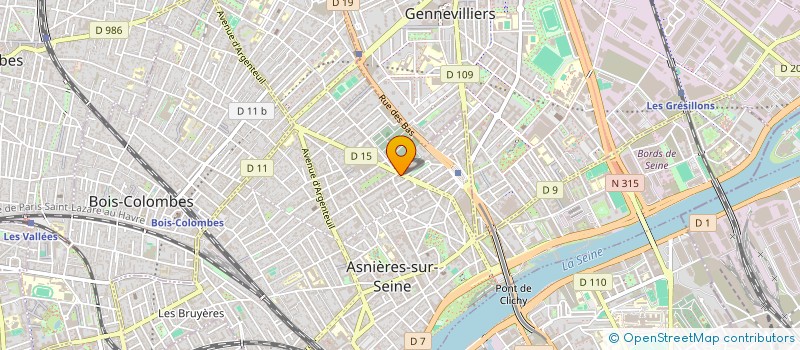 localisation de l'entreprise MONSIEUR FRANCOIS CHAZARAIN à ASNIERES-SUR-SEINE