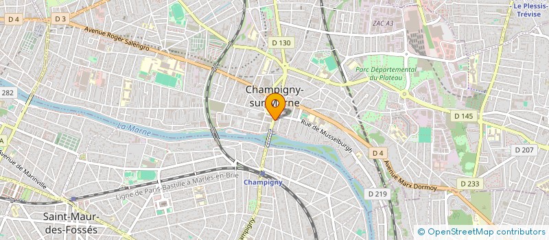 localisation de l'entreprise MONSIEUR FRANCOIS CHEN à CHAMPIGNY-SUR-MARNE