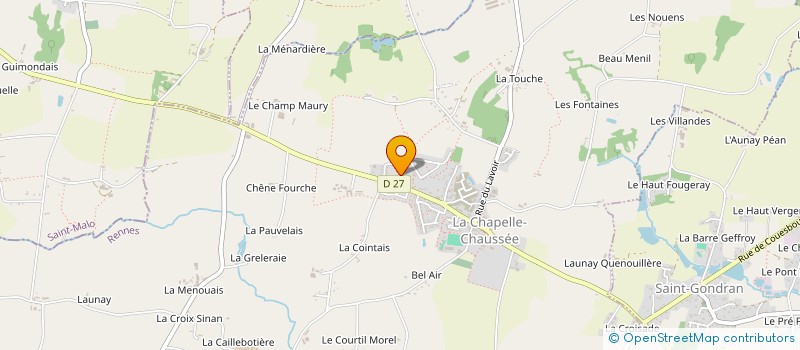 localisation de l'entreprise MONSIEUR FRANCOIS CHEREL  LA CHAPELLE-CHAUSSEE