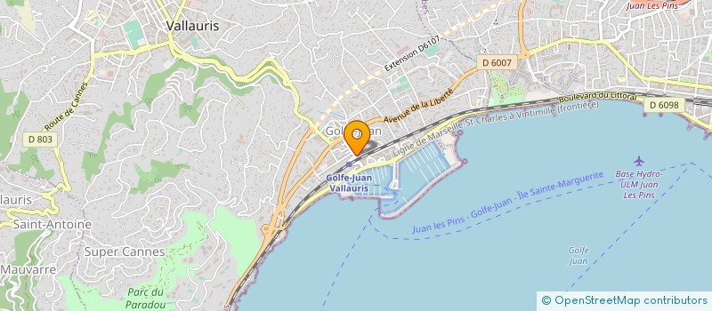 localisation de l'entreprise MONSIEUR FRANCOIS CHERUET  VALLAURIS