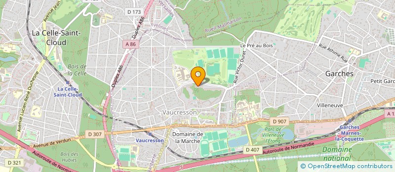 localisation de l'entreprise MONSIEUR FRANCOIS CHEVALIER  VAUCRESSON