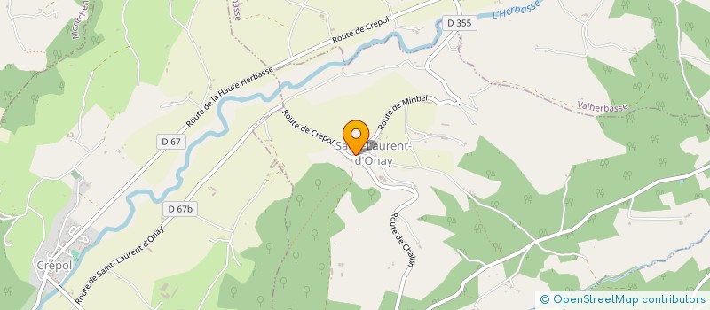 localisation de l'entreprise MONSIEUR FRANCOIS CHEVROL  SAINT-LAURENT-D'ONAY