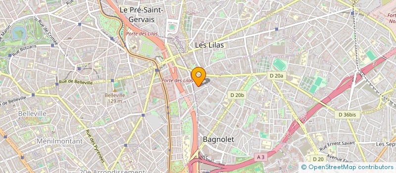 localisation de l'entreprise MONSIEUR FRANCOIS CHOLLET à LES LILAS