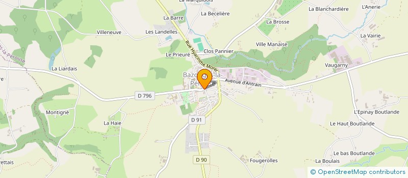 localisation de l'entreprise MONSIEUR FRANCOIS CHRETIEN  BAZOUGES-LA-PEROUSE