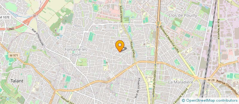 localisation de l'entreprise MONSIEUR FRANCOIS CINI  FONTAINE-LES-DIJON