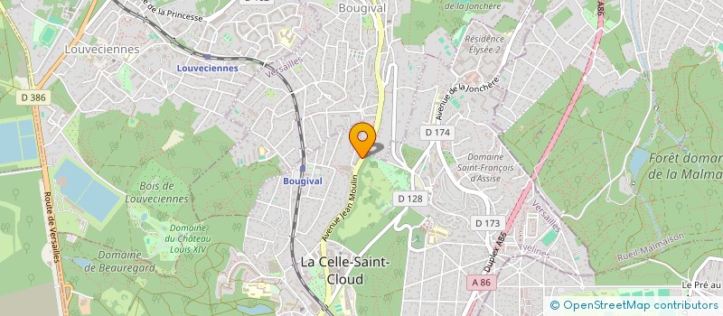 localisation de l'entreprise MONSIEUR FRANCOIS CLAVERIE  LA CELLE-SAINT-CLOUD