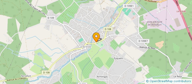 localisation de l'entreprise MONSIEUR FRANCOIS CLAVERIE à LA BREDE