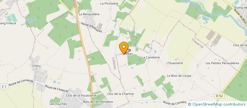 localisation de l'entreprise MONSIEUR FRANCOIS CLEMENT à CHEVERNY