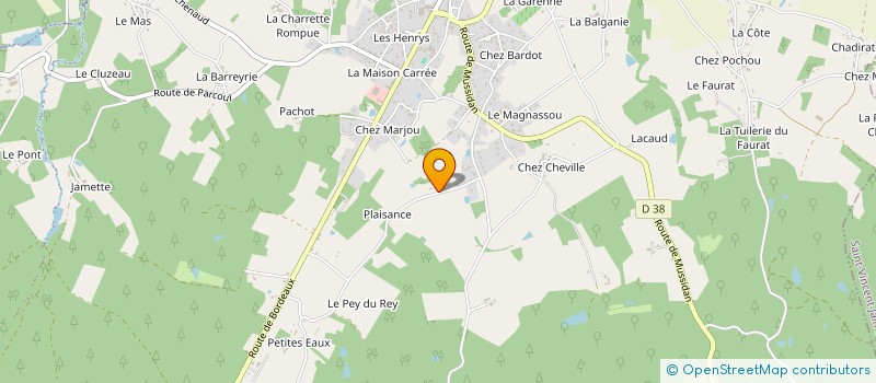 localisation de l'entreprise MONSIEUR FRANCOIS CLEMENT  ECHOURGNAC