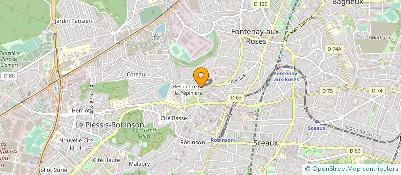 localisation de l'entreprise MONSIEUR FRANCOIS CLERC à LE PLESSIS-ROBINSON