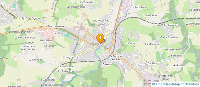 localisation de l'entreprise MONSIEUR FRANCOIS CLERET  PLANCOET