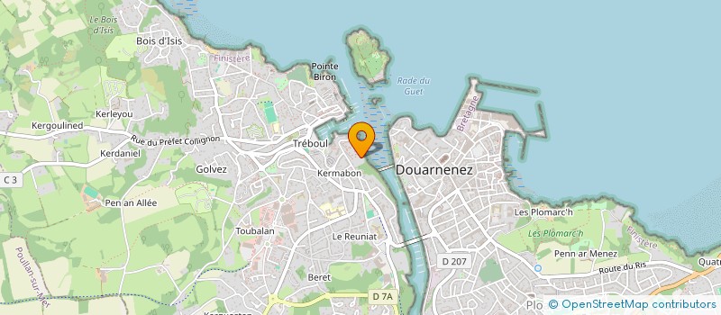 localisation de l'entreprise MONSIEUR FRANCOIS CLOAREC à DOUARNENEZ