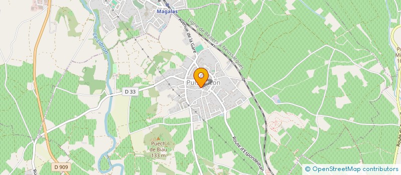 localisation de l'entreprise MONSIEUR FRANCOIS CLUA  PUISSALICON