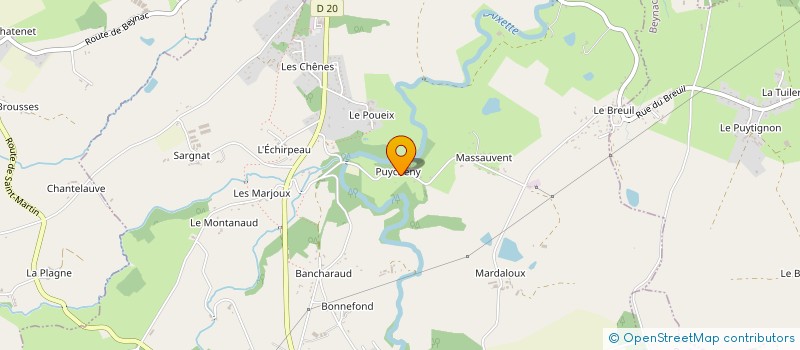 localisation de l'entreprise MONSIEUR FRANCOIS COADOU  SAINT-MARTIN-LE-VIEUX