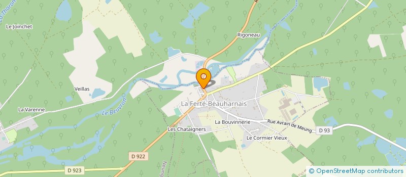 localisation de l'entreprise MONSIEUR FRANCOIS COGNEAU  LA FERTE-BEAUHARNAIS