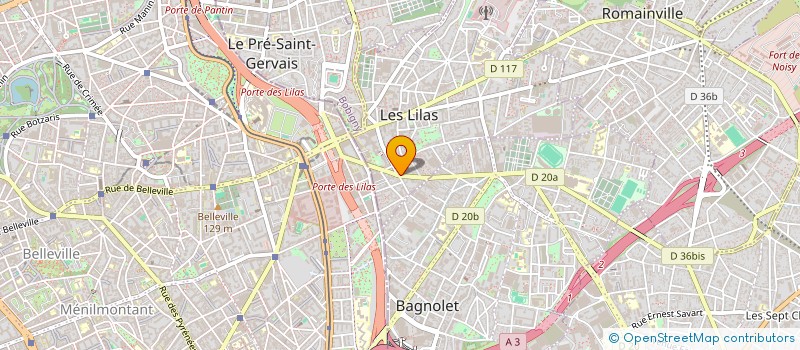 localisation de l'entreprise MONSIEUR FRANCOIS COGNY à LES LILAS