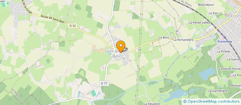 localisation de l'entreprise MONSIEUR FRANCOIS COIFFE  SAINT-BIEZ-EN-BELIN