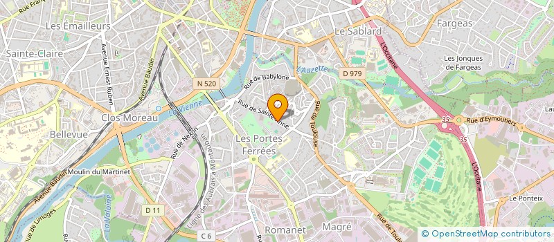localisation de l'entreprise MONSIEUR FRANCOIS COIGNAC à LIMOGES