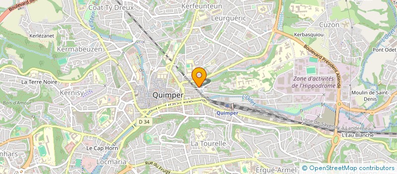 localisation de l'entreprise MONSIEUR FRANCOIS COLIN  QUIMPER