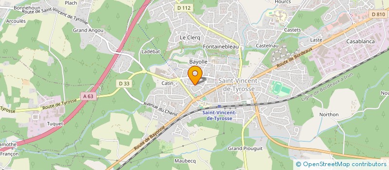 localisation de l'entreprise MONSIEUR FRANCOIS COLLADO à SAINT-VINCENT-DE-TYROSSE