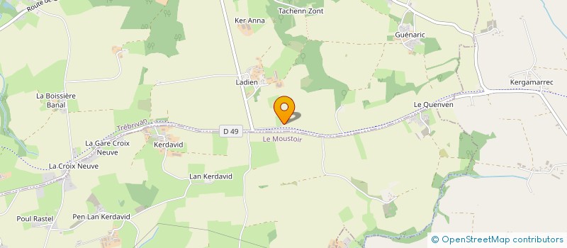 localisation de l'entreprise MONSIEUR FRANCOIS COLLOBERT  TREBRIVAN