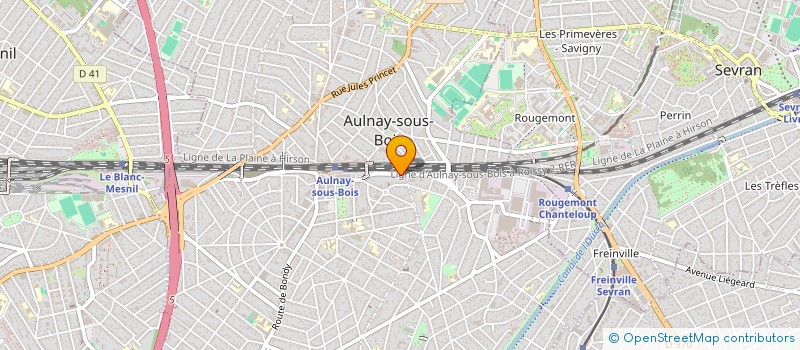 localisation de l'entreprise MONSIEUR FRANCOIS COMBE à AULNAY-SOUS-BOIS