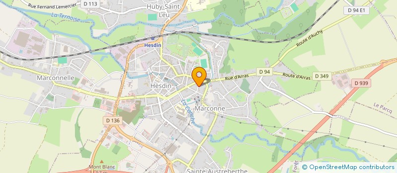 localisation de l'entreprise MONSIEUR FRANCOIS COMPAGNON  HESDIN