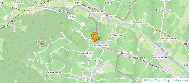 localisation de l'entreprise MONSIEUR FRANCOIS CONDEMINE à JULIENAS