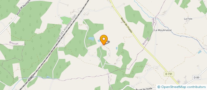 localisation de l'entreprise MONSIEUR FRANCOIS CONDEMINE  BROSSAC