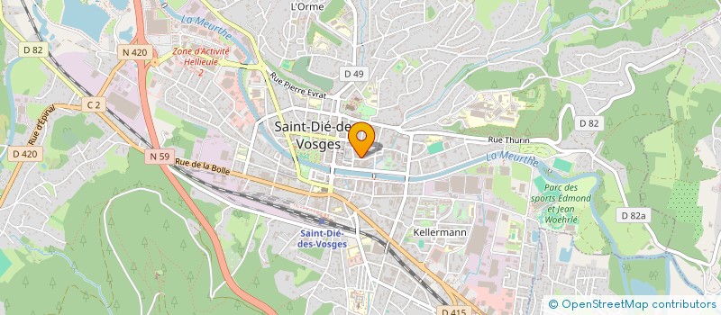 localisation de l'entreprise MONSIEUR FRANCOIS CONRAUX à SAINT-DIE-DES-VOSGES