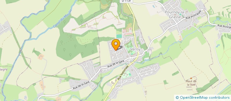 localisation de l'entreprise MONSIEUR FRANCOIS CONTY  VERNY