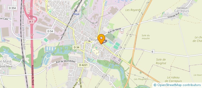 localisation de l'entreprise MONSIEUR FRANCOIS COPE  ROYE