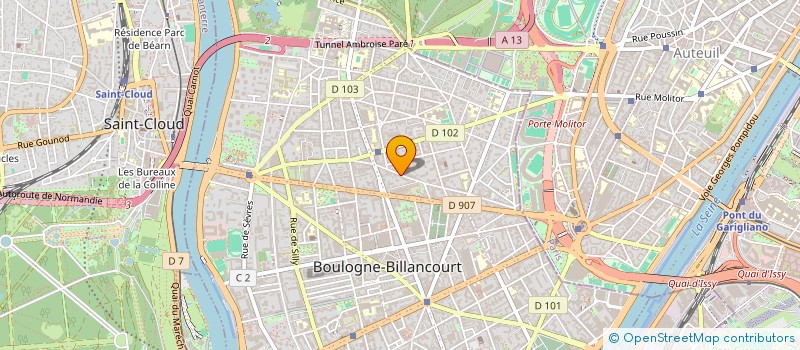 localisation de l'entreprise MONSIEUR FRANCOIS COQUEBERT DE NEUVILLE à BOULOGNE-BILLANCOURT