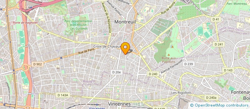 localisation de l'entreprise MONSIEUR FRANCOIS COQUILLAY à MONTREUIL