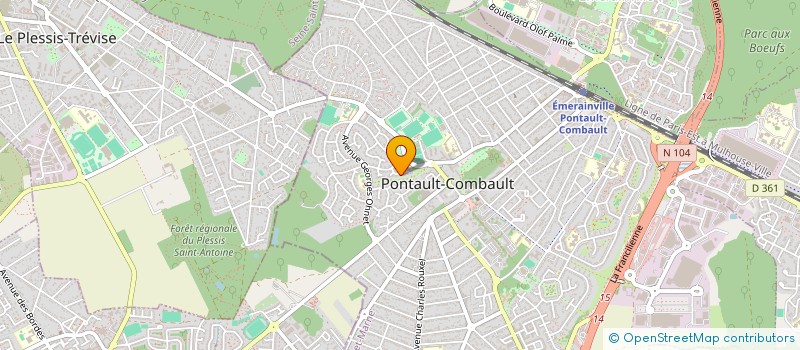 localisation de l'entreprise MONSIEUR FRANCOIS CORNETTE  PONTAULT-COMBAULT