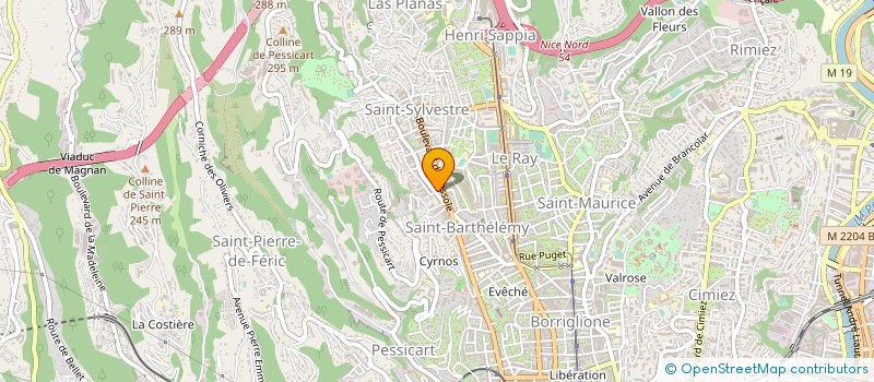 localisation de l'entreprise MONSIEUR FRANCOIS CORRRIEU à NICE