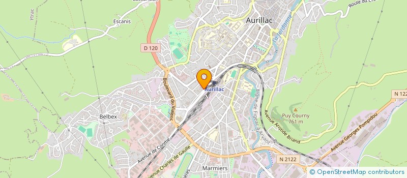 localisation de l'entreprise MONSIEUR FRANCOIS COSTE à AURILLAC