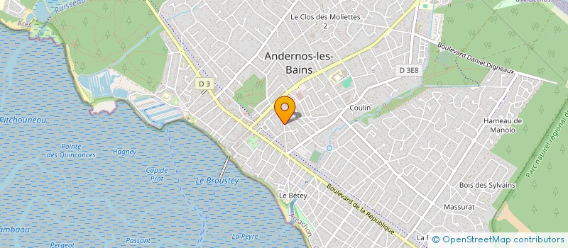 localisation de l'entreprise MONSIEUR FRANCOIS COSTE  ANDERNOS-LES-BAINS