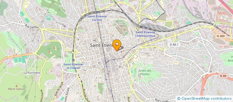 localisation de l'entreprise MONSIEUR FRANCOIS COTE  SAINT-ETIENNE