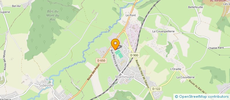 localisation de l'entreprise MONSIEUR FRANCOIS COTTEBRUNE  MARTINVAST