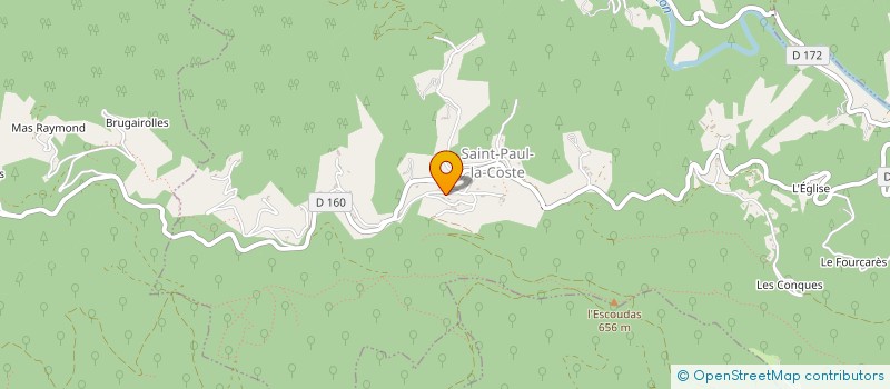 localisation de l'entreprise MONSIEUR FRANCOIS COUDERC  SAINT-PAUL-LA-COSTE