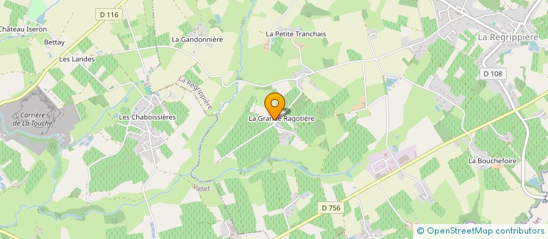 localisation de l'entreprise MONSIEUR FRANCOIS COUILLAUD  LA REGRIPPIERE