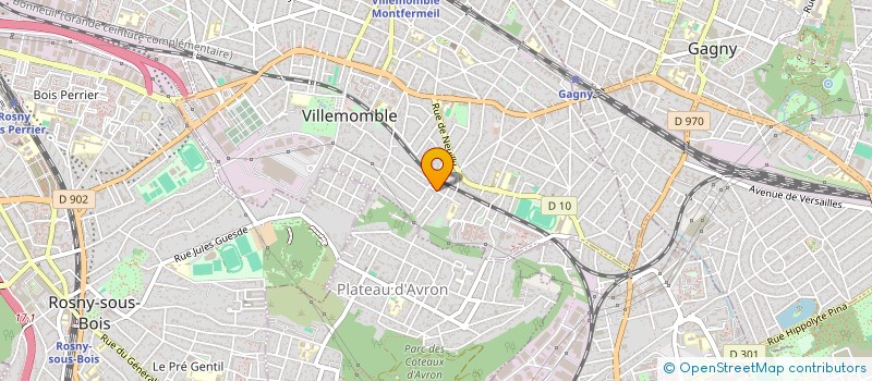 localisation de l'entreprise MONSIEUR FRANCOIS COULOMB  VILLEMOMBLE